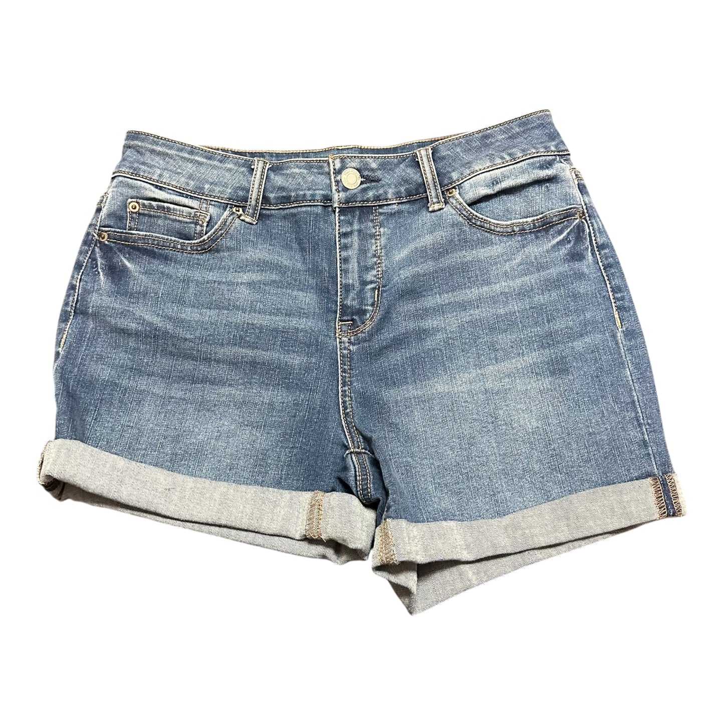 TIME & TRU MID RISE BLUE DENIM SHORTS 251 SZ 4