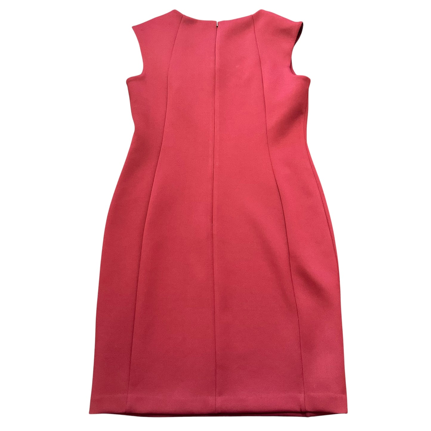 CALVIN KLEIN MAROON GOLD HARDWARE DRESS NWT 100 SZ 14