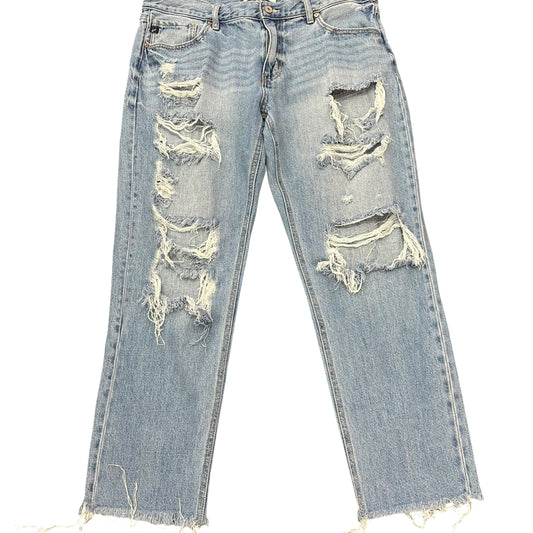 KANCAN DENIM BLUE JEANS DISTRESSED 100 SZ 15/31