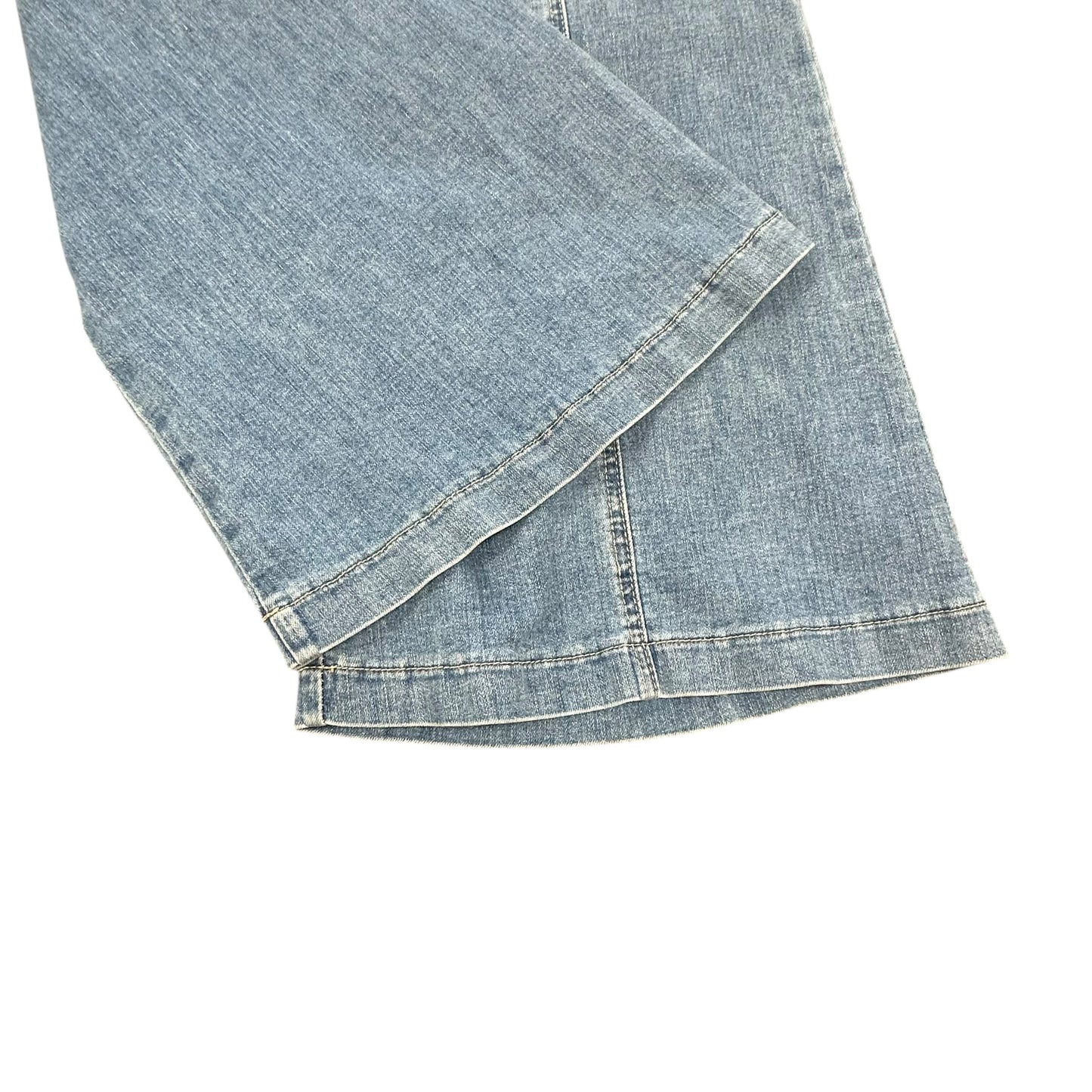 DENIM BY FLYING TOMATO BLUE DENIM JEANS HIGH WAISTED FLARES 7 LARGE