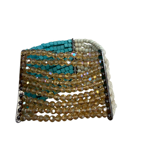 TRICOLOR 10 LAYER BEADED BRACELET NEW 100