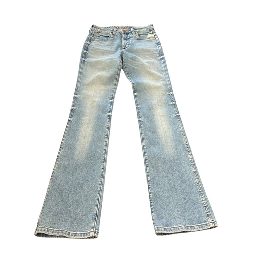 WRANGLER HIGH-RISE SLIM BOOT BLUE DENIM JEANS 249 SZ 27X 36