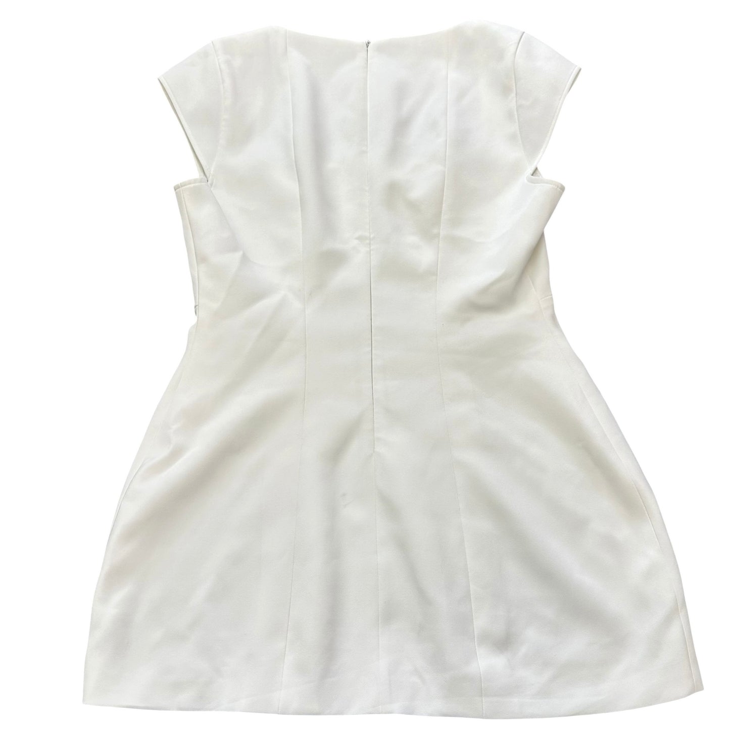 LAFENG WHITE MINI DRESS CAP SLEEVES NWOT 100 XL