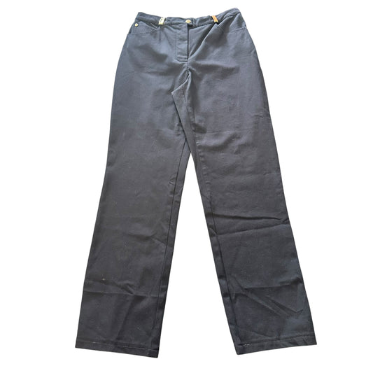 ST. JOHN NAVY STRAIGHT LEG PANTS 100 SZ 6