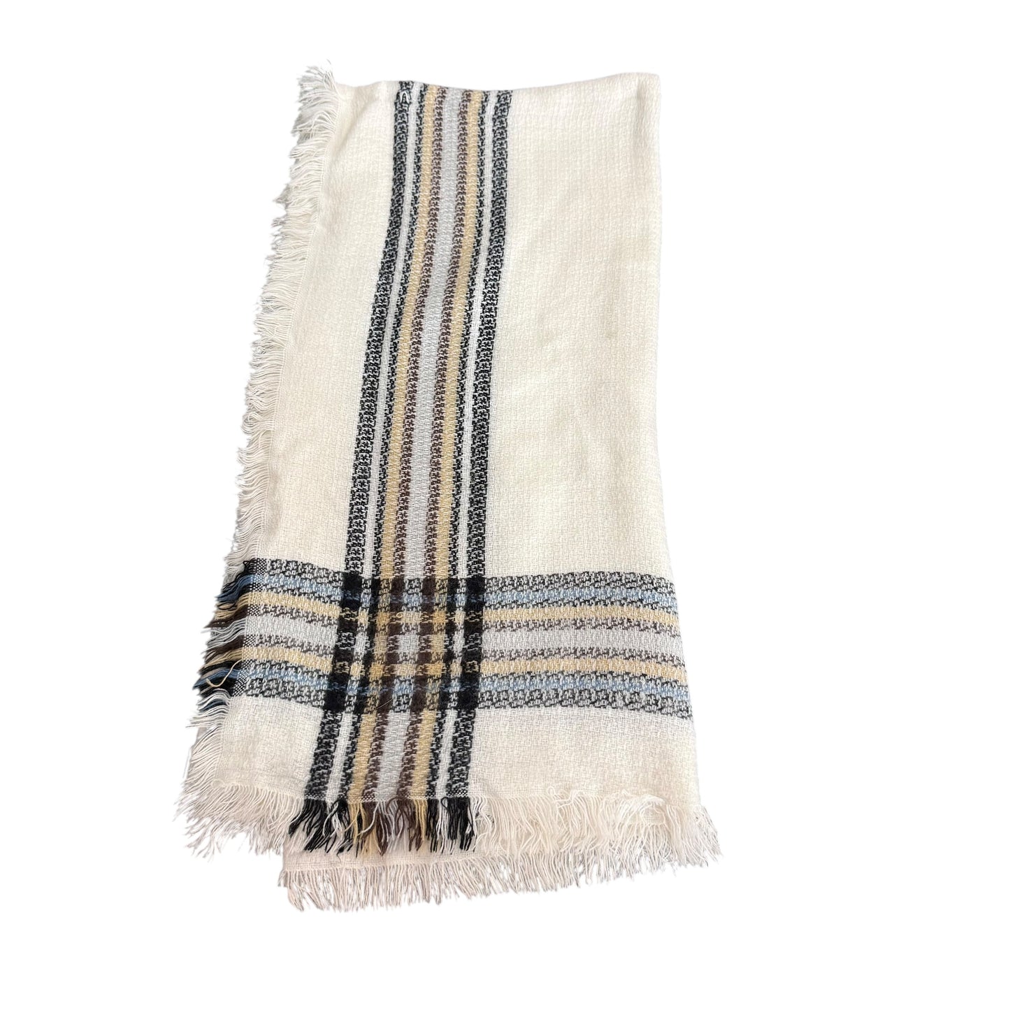 BEIGE PLAID SCARF 250
