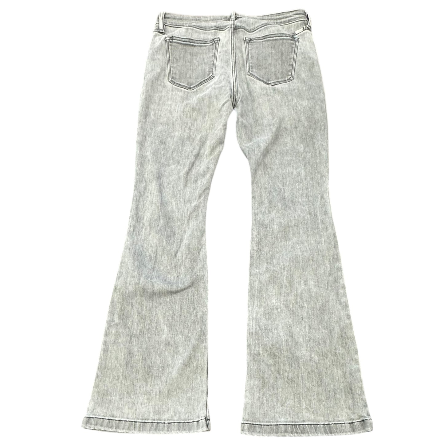 KANCAN BUTTON FLY FLARE GRAY JEANS 100 SZ 13/30