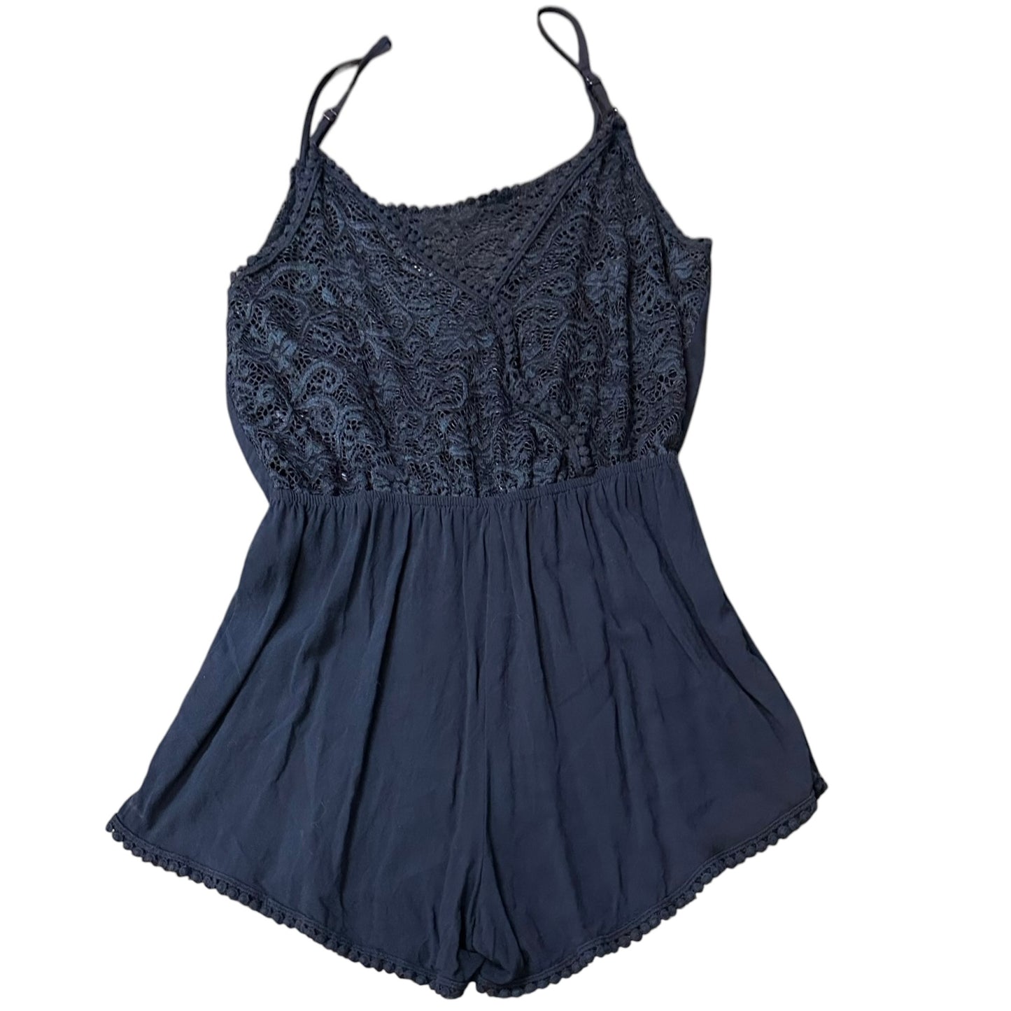 AMBIANCE NAVY LACE ROMPER 82 LARGE