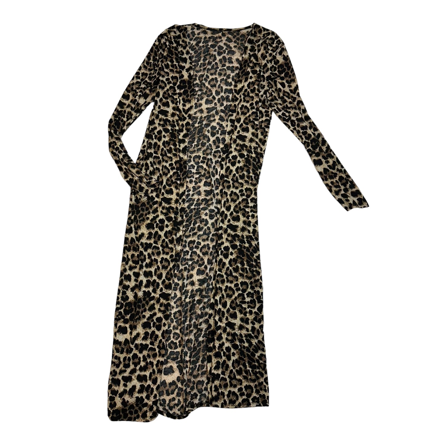 ANIMAL PRINT JERSEY LONG DUSTER LARGE