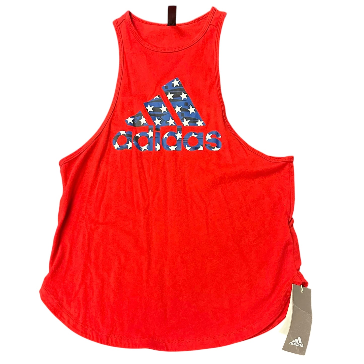 ADIDAS RED AMERICAN TANK TOP NWT 100 SMALL