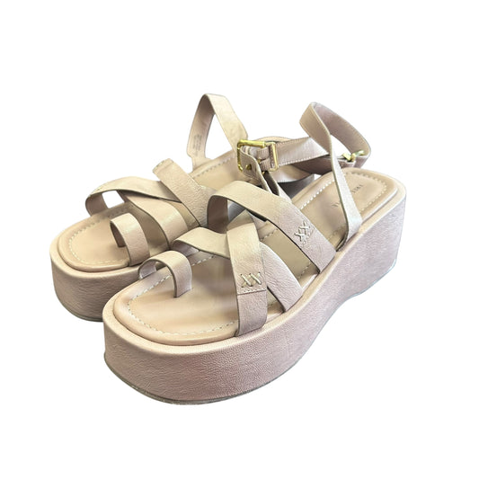 FREE PEOPLE HAZEL FLATFORM SANDAL EMBER 123 SZ 10