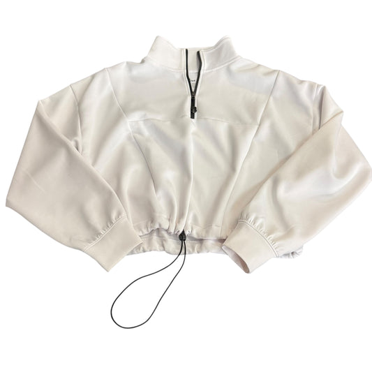 SPORTS ILLUSTRATED WHITE LONG SLEEVE ACTIVE QUARTER ZIP PULLOVER 122 MEDIUM