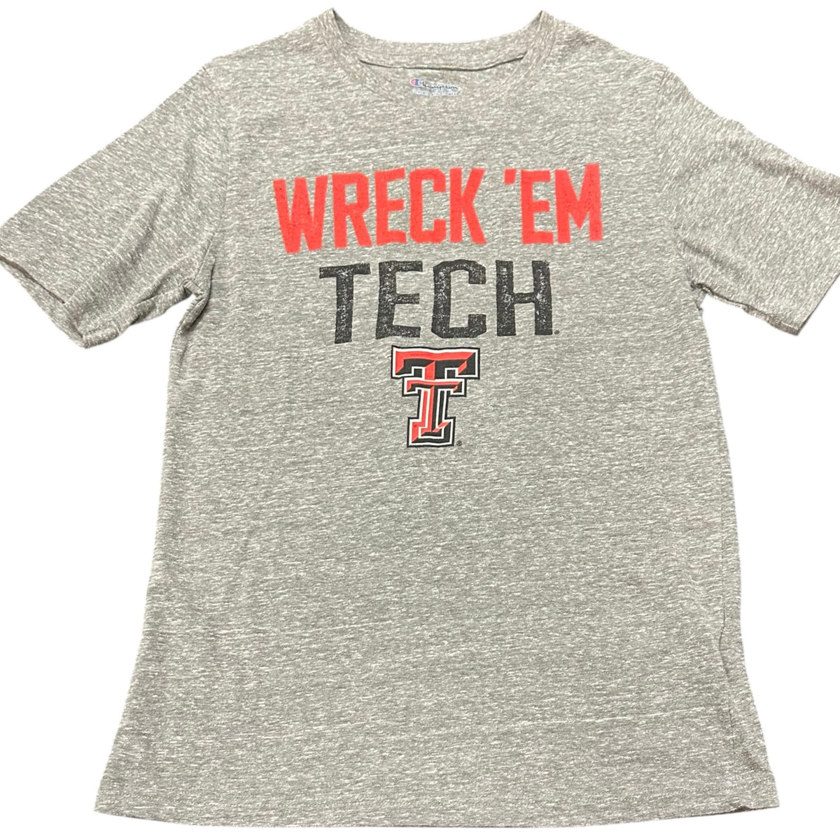 WRECK EM TECH CHAMPION GRAY TSHIRT 112 MEDIUM