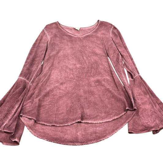 143 STORY PURPLE BELL SLEEVE BLOUSE 139 SMALL