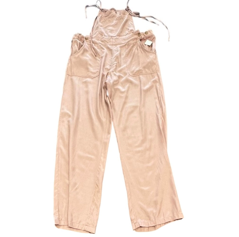 KORI MAUVE SATIN OVERALL JUMPSUIT
