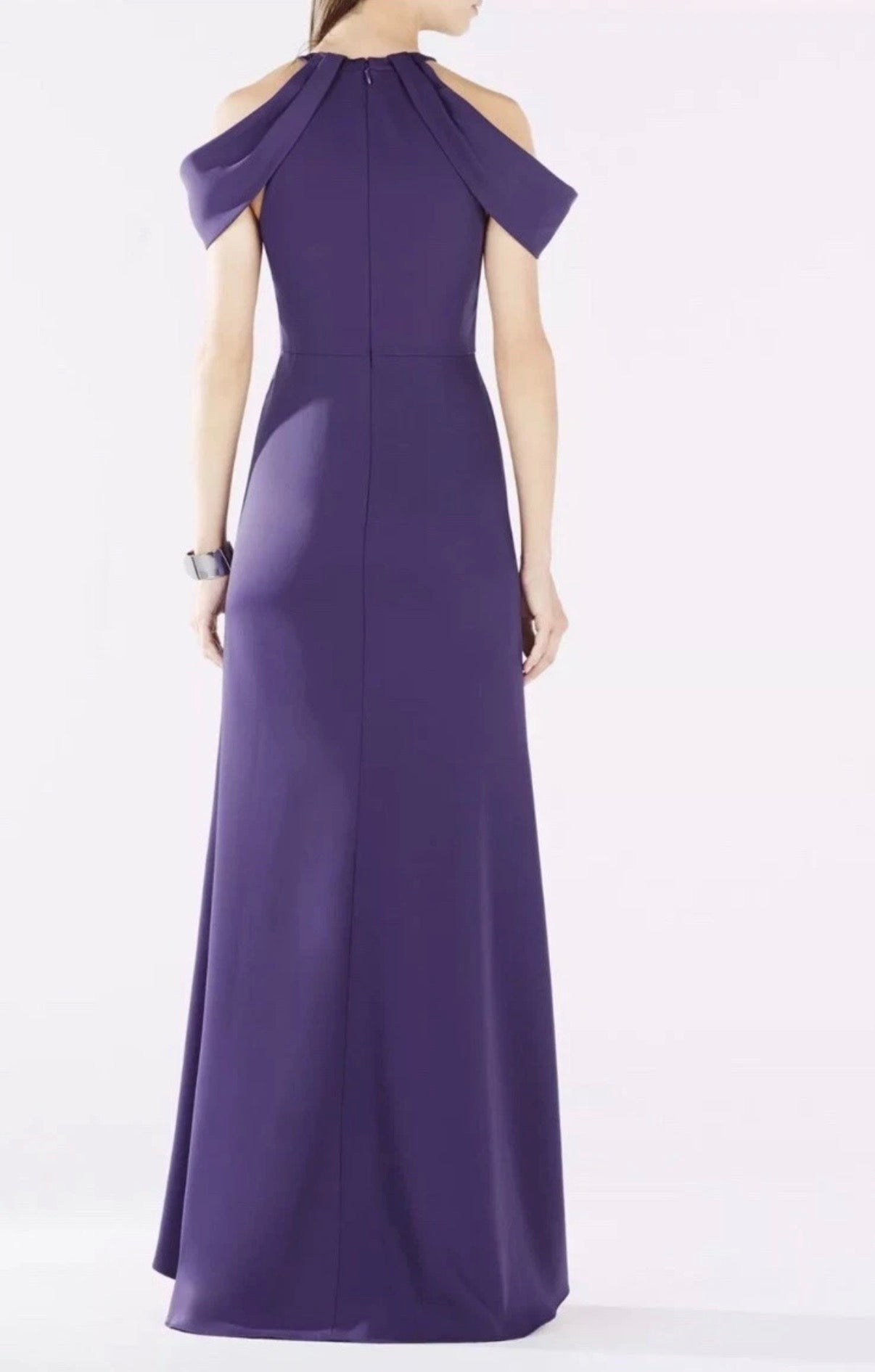 BCBG PURPLE FULL LENGTH FORMAL DRESS 100 Sz 6