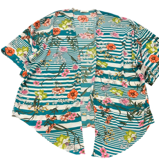 CHERISH STRIPED FLORAL KIMONO 124 LARGE