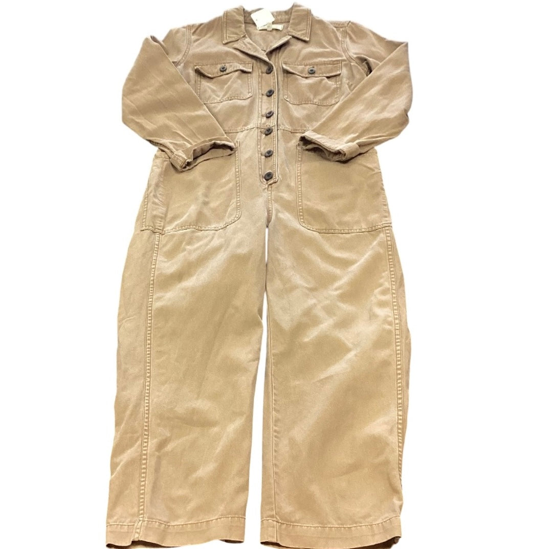 MADEWELL BROWN JUMPSUIT SMALL MISSING BELT