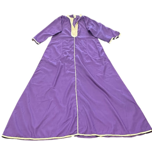 MOROCCO DESIGN PURPLE VINTAGE KAFTAN DRESS 228 LARGE