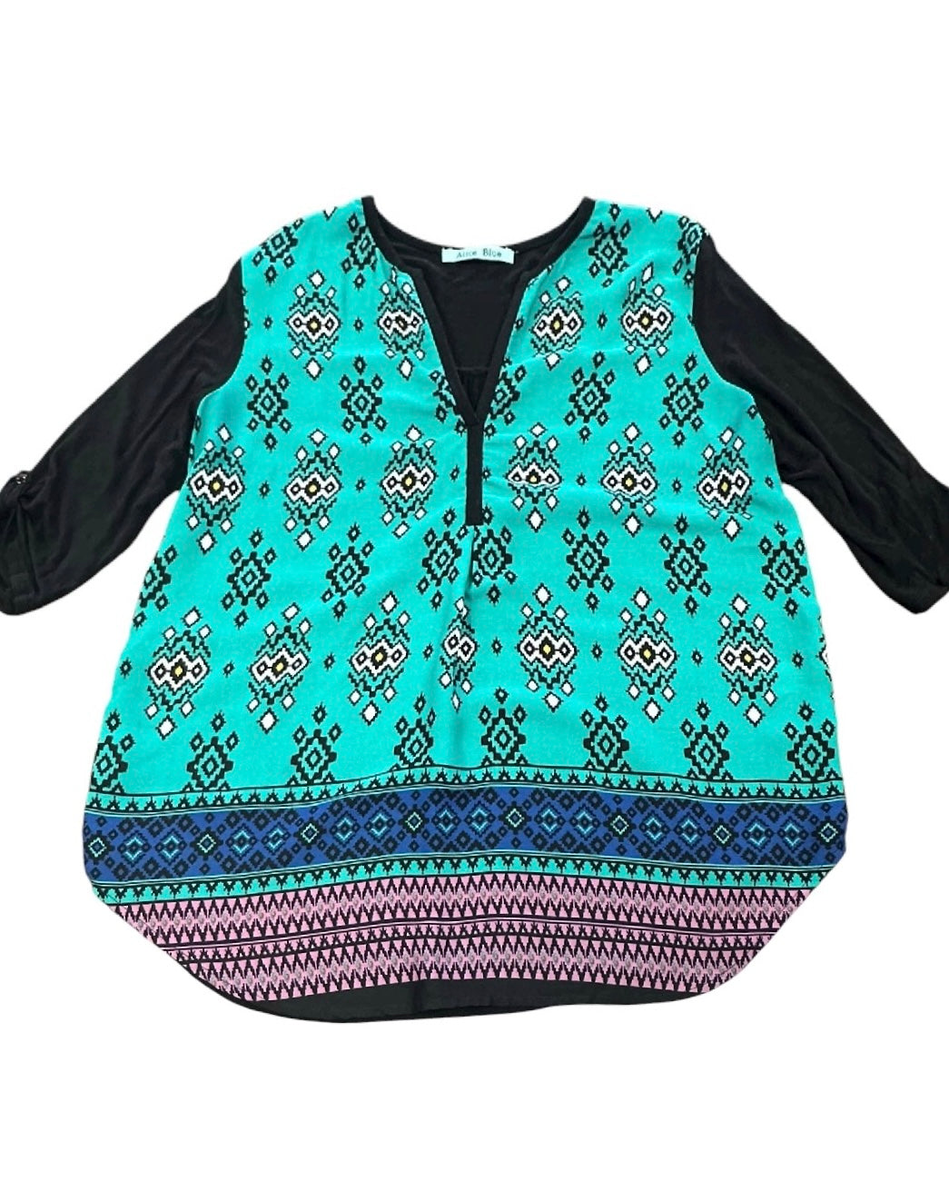 ALICE BLUE TURQUOISE BLOUSE 139 LARGE