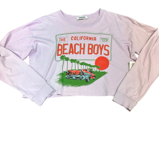 DAYDREAMER THE BEACH BOYS GRAPHIC T-SHIRT LONG SLEEVE CREW NECK LILAC PURPLE XS 
EXCELLENT CONDITION