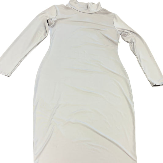 TAUPE MIDI TURTLENECK DRESS 219 UNTREATED SPOT 2XL