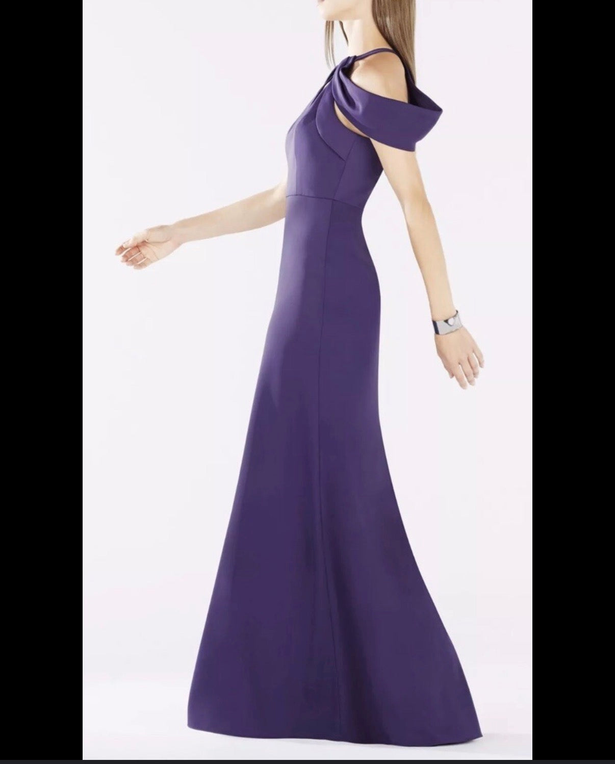 BCBG PURPLE FULL LENGTH FORMAL DRESS 100 Sz 6
