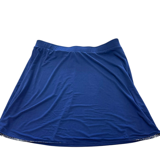 MAGNOLIA GRACE NAVY FLORAL REVERSIBLE SKIRT 233 XL