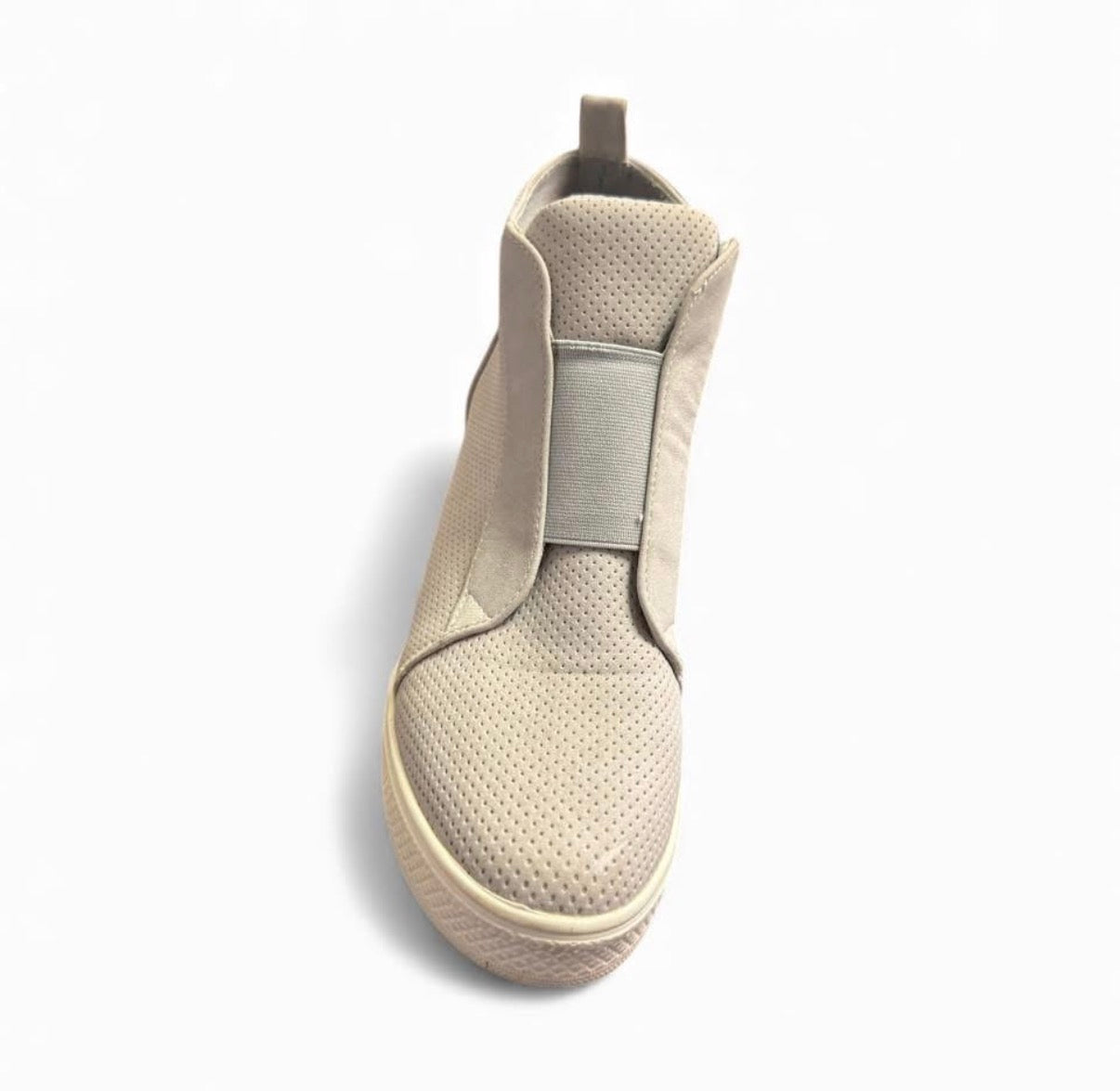 CCOCCI ZOEY WEDGE SNEAKER LIGHT GREY 2.5 WEDGE HEEL 100 SZ 10