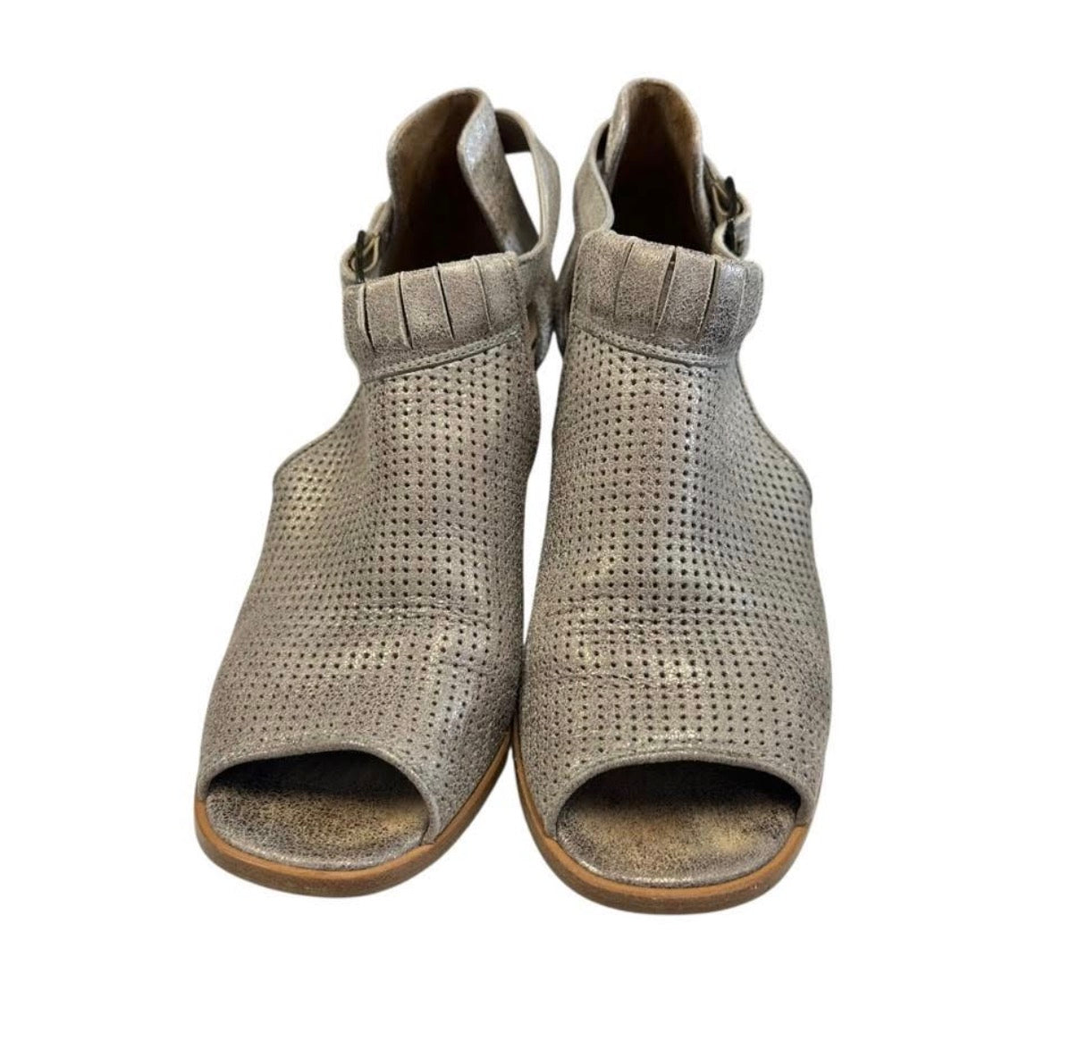 PAUL GREEN TAUPE BLOCK HEELS 200 Sz 7