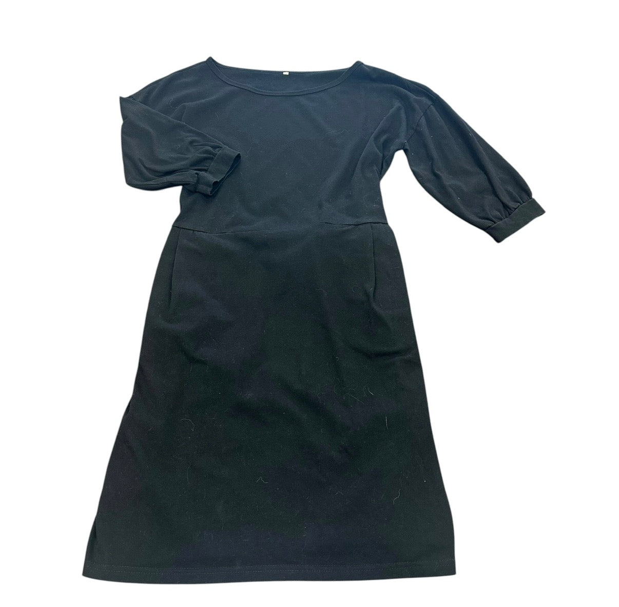 BLACK TIE WAIST DRESS 100 MEDIUM