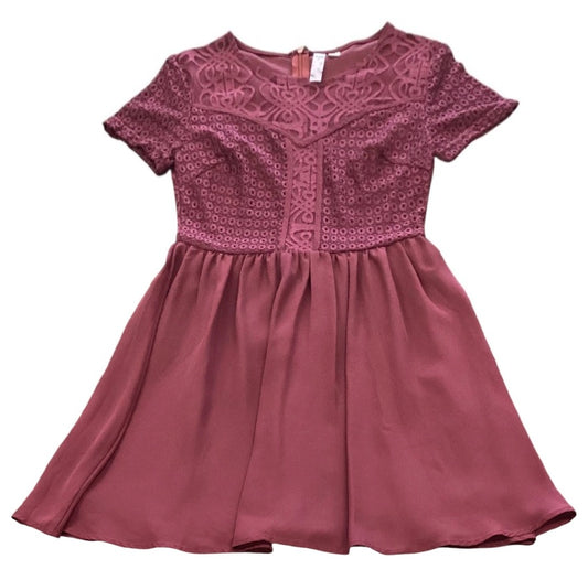 ALYA MAROON FIT FLARE DRESS 236 SMALL
