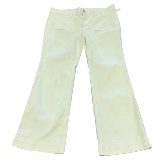 LOFT MID RISE WHITE WIDE LEG JEANS 8 Sz 14