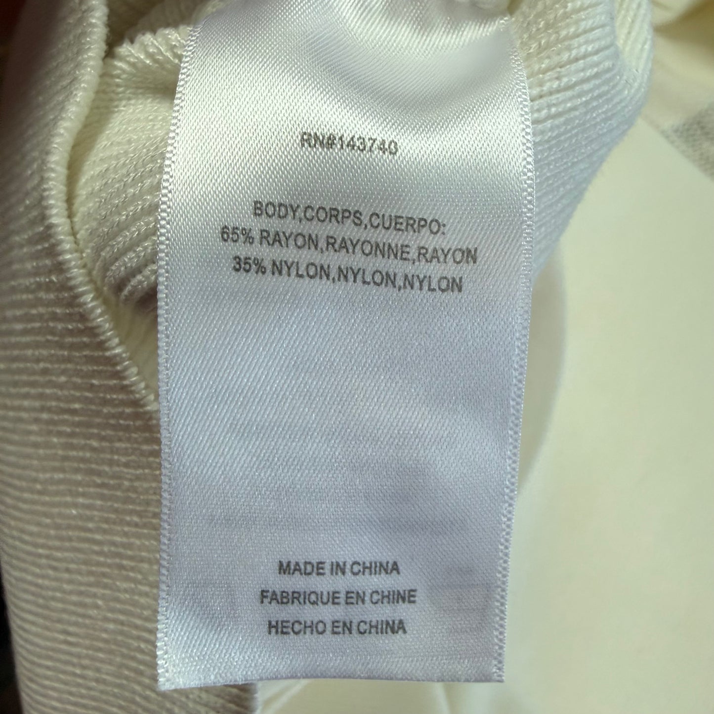 ENDLESS ROSE WHITE KNIT OFF SHOULDER DRESS 100 SMALL NWT