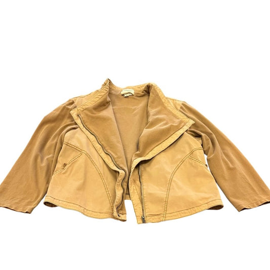 ANTHROPOLGIE MARRAKECH BROWN MOTO JACKET 123 3X