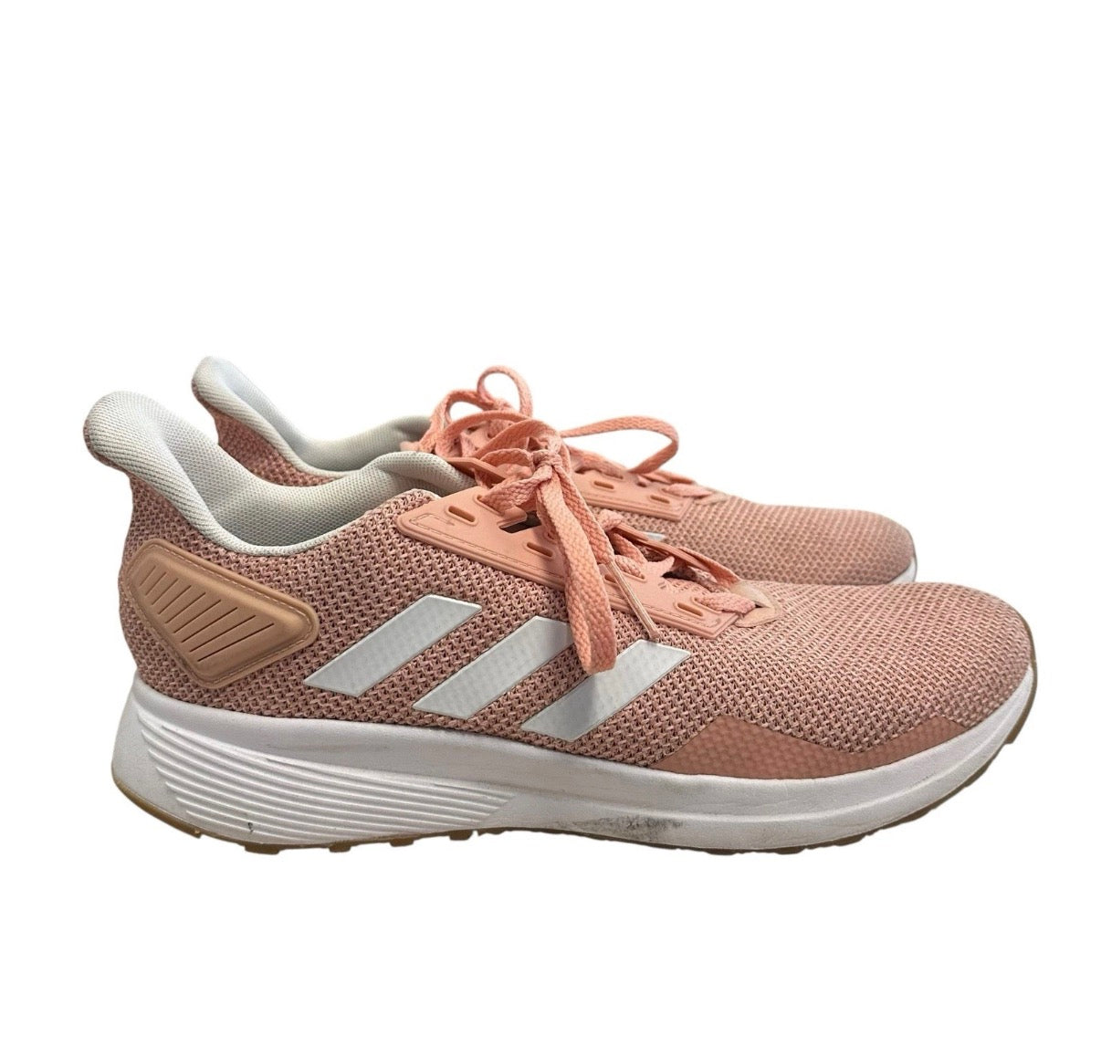 ADIDAS WOMENS DURAMO 9 RUNNING SHOES SZ 9.5 CLOUDFOAM ADIWEAR PEACH PINK
