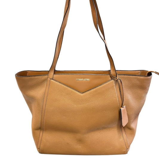 MICHAEL KORS WHITNEY PEBBLE LEATHER TOP HANDLE TOTE 227