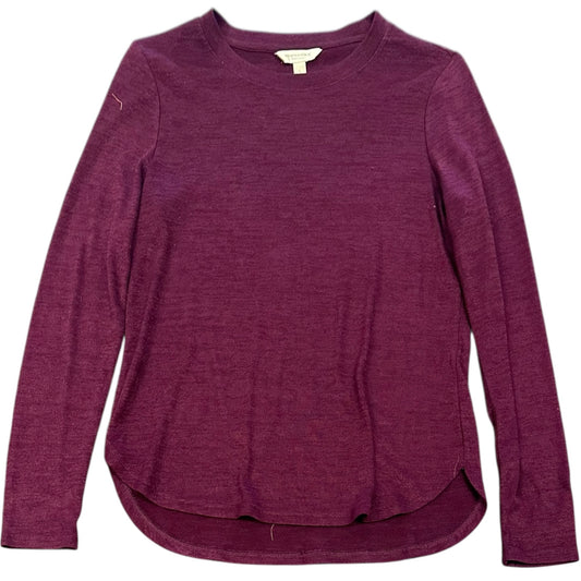 BANANA REPBLIC LUXESPUN DARK PURPLE KNIT TOP 48 SMALL