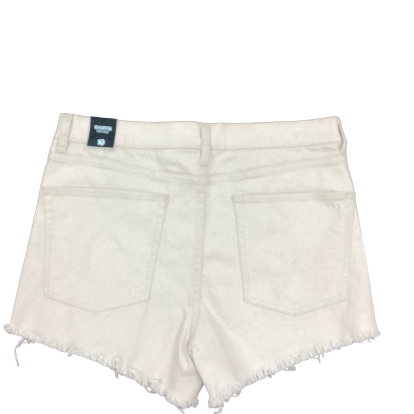 EXPRESS BEIGE HIGH RISE DENIM SHORTS 100 Sz 10