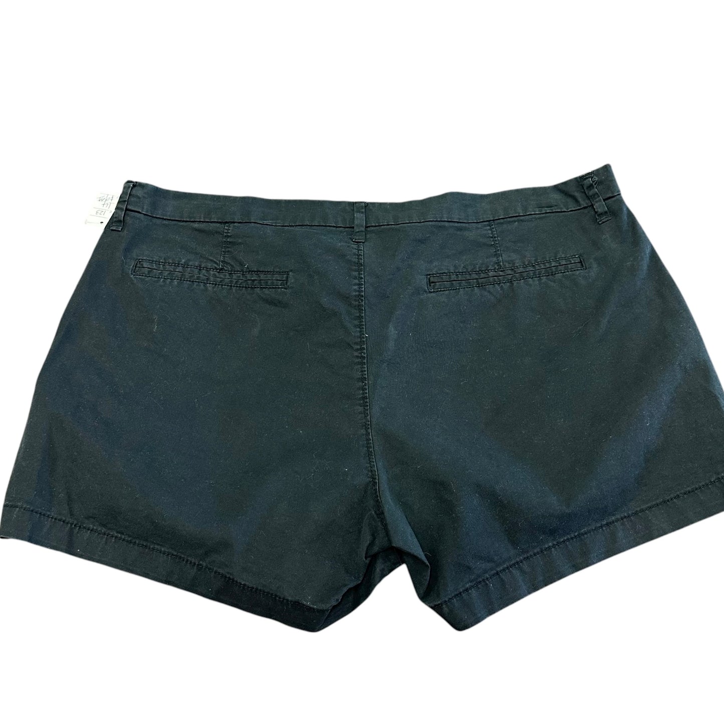 OLD NAVY BLACK FLAT FRONT SHORTS 123 Sz 14