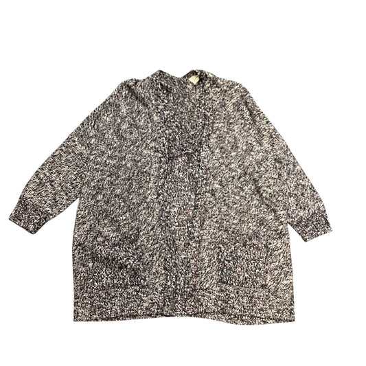 UNIVERSAL THREADS OPEN KNIT BLACK WHITE CARDIGAN 181 MEDIUM