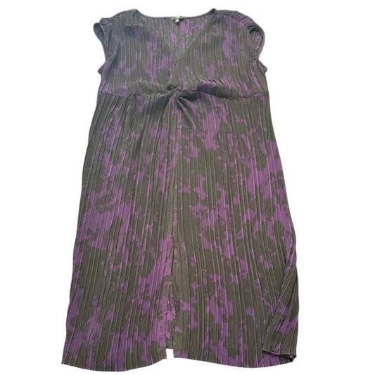 TERRA & SKY PLEATED DRESS 1X