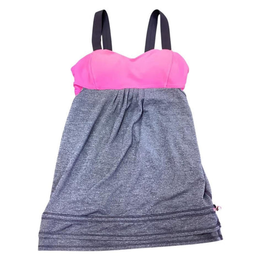 LULULEMON PINK GRAY SLEEVELESS TOP 100 SZ 4