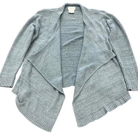 SOFTIES LIGHT BLUE COZY OPEN CARDIGAN 29 LARGE