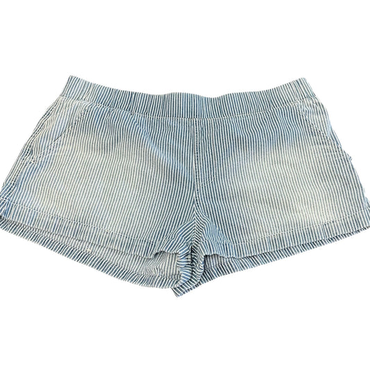 REWASH BLUE WHITE STRIPED PULL ON DENIM SHORTS 96 XL