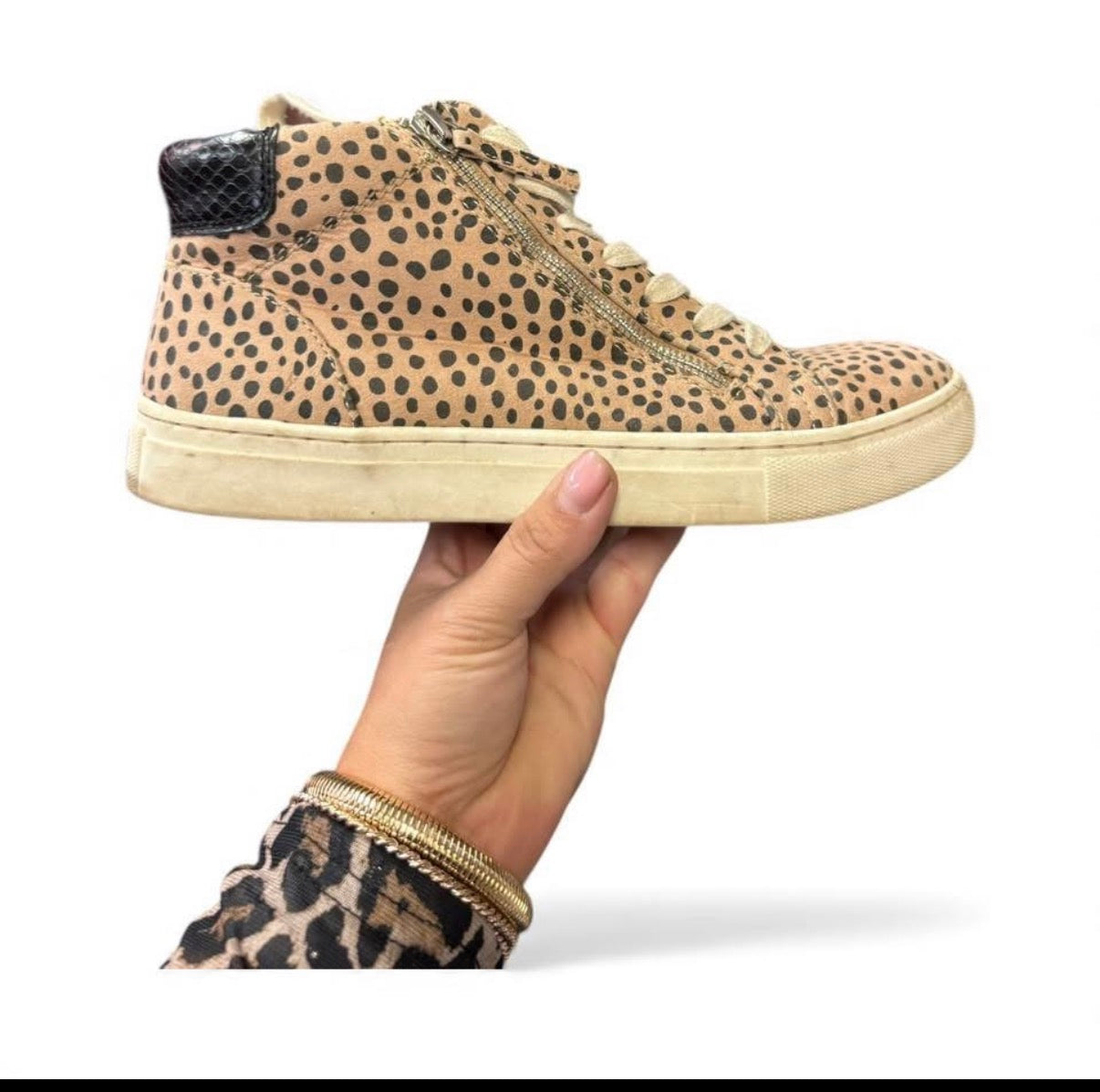 UNIVERSAL THREAD BROOLKIN HIGH TOP SNEAKERS LEOPARD 143 SZ 9.5