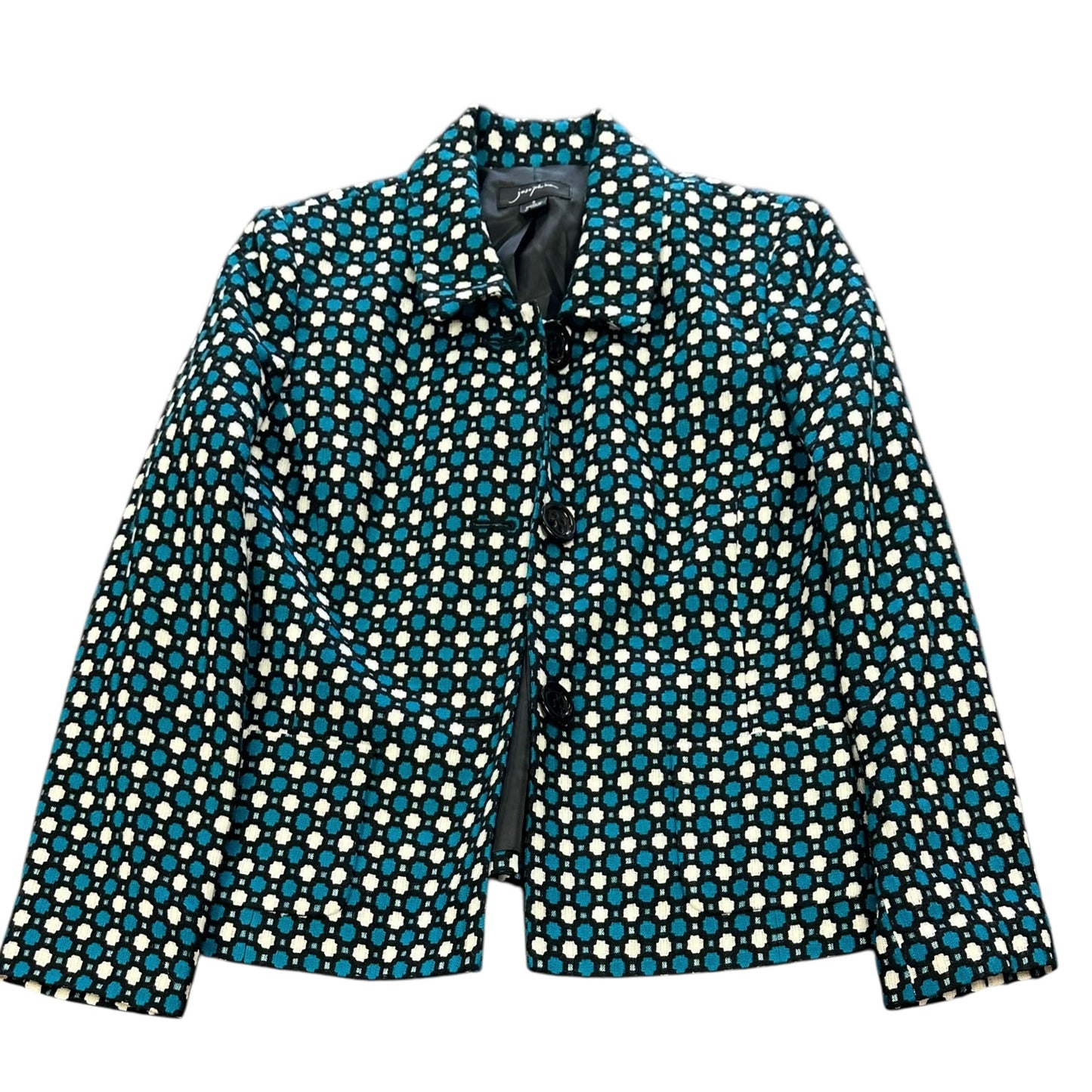 JOSEPHINE GEOMETRIC KNIT BLAZER 139 Sz 8