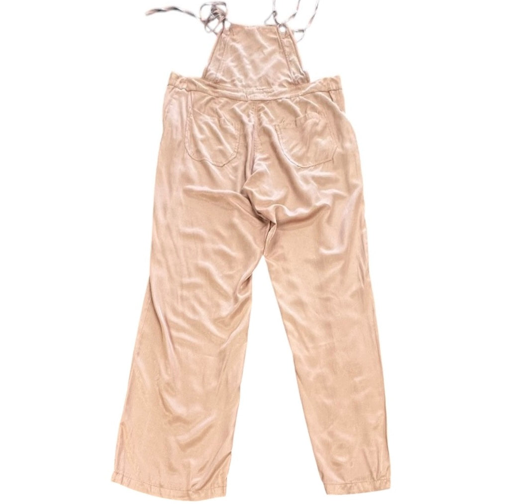 KORI MAUVE SATIN OVERALL JUMPSUIT