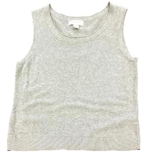 CHRISTOPHER BANKS GRAY KNIT SLEEVELESS SWEATER NWT MEDIUM