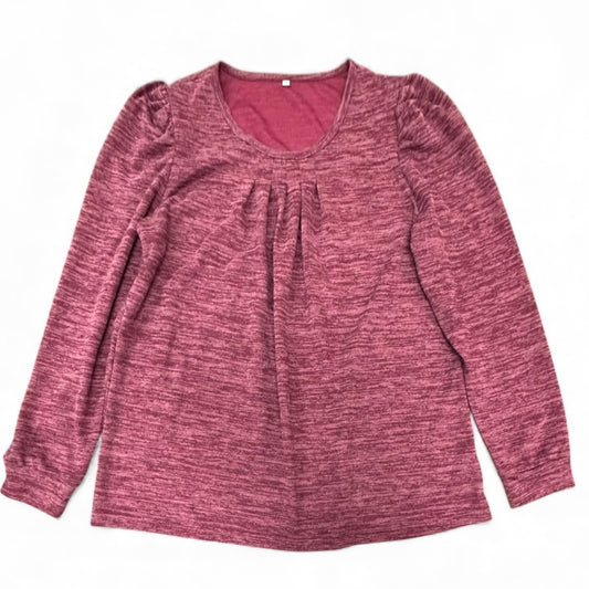 MAROON KNIT BLOUSE 196 3XL