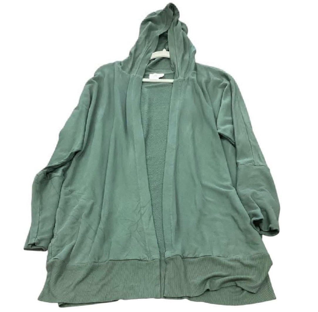 SOMA WKEND GREEN HOODED CARDIGAN 100 XL
